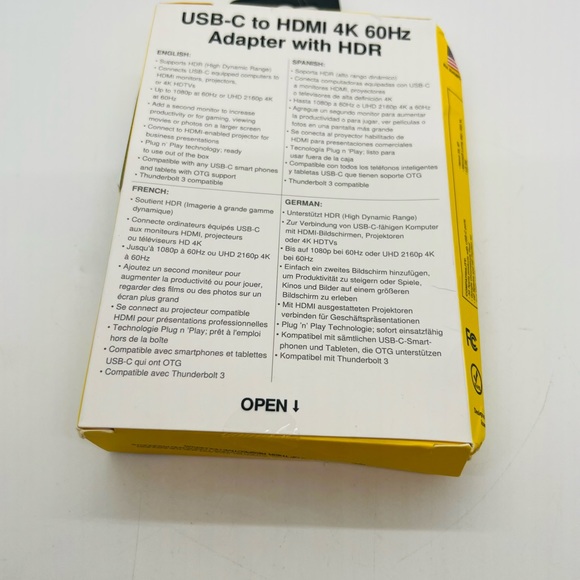 NWT eZQuest USB-C to HDMI 4K 60Hz Adapter with HDR - Picture 2 of 9